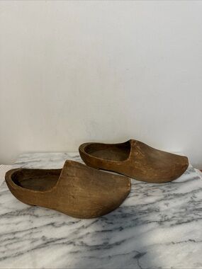 Classic Brown Wooden Clogs Dutch - decor